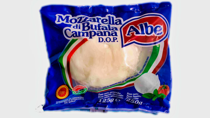 MOZZARELLA BUFFALA 125G DOP CAMPANA 