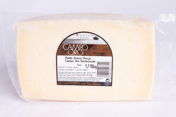 QUESO CAMPO ORO SEMI  MITAD 